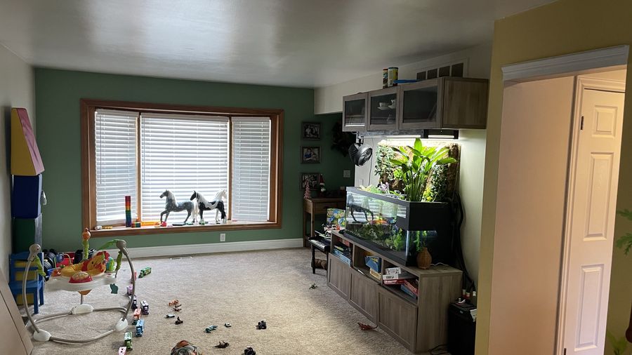 Before — First-floor remodel — kitchen relocation